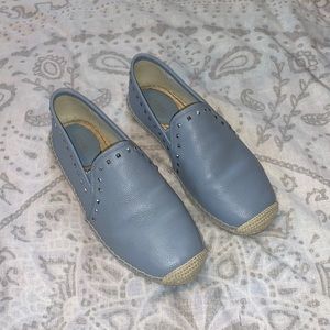 Michael Kors Hastings Espadrilles Flats Pale Blue Sz 8 Leather